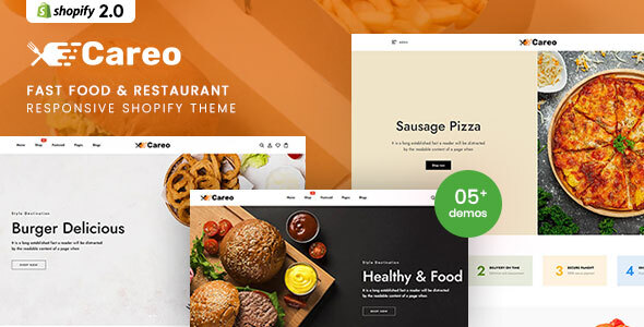 Careo – Fast Food & Restaurant Responsive Shopify Theme