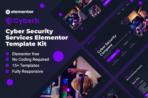 Cyberb - Cyber Security Services Elementor Template Kit