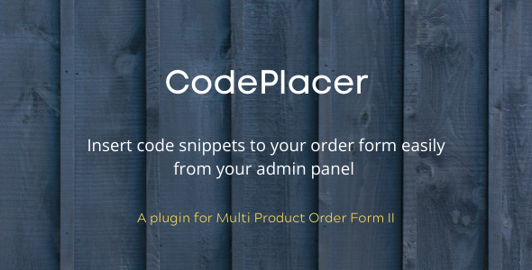 CodePlacer Plugin for MPOF2