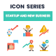 90 Startup and New Business Icons | Pasteline Series