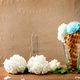 Turquoise ice cream in waffle cone - PhotoDune Item for Sale