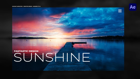 Elegant Opener For After Effects Video Displays template preview