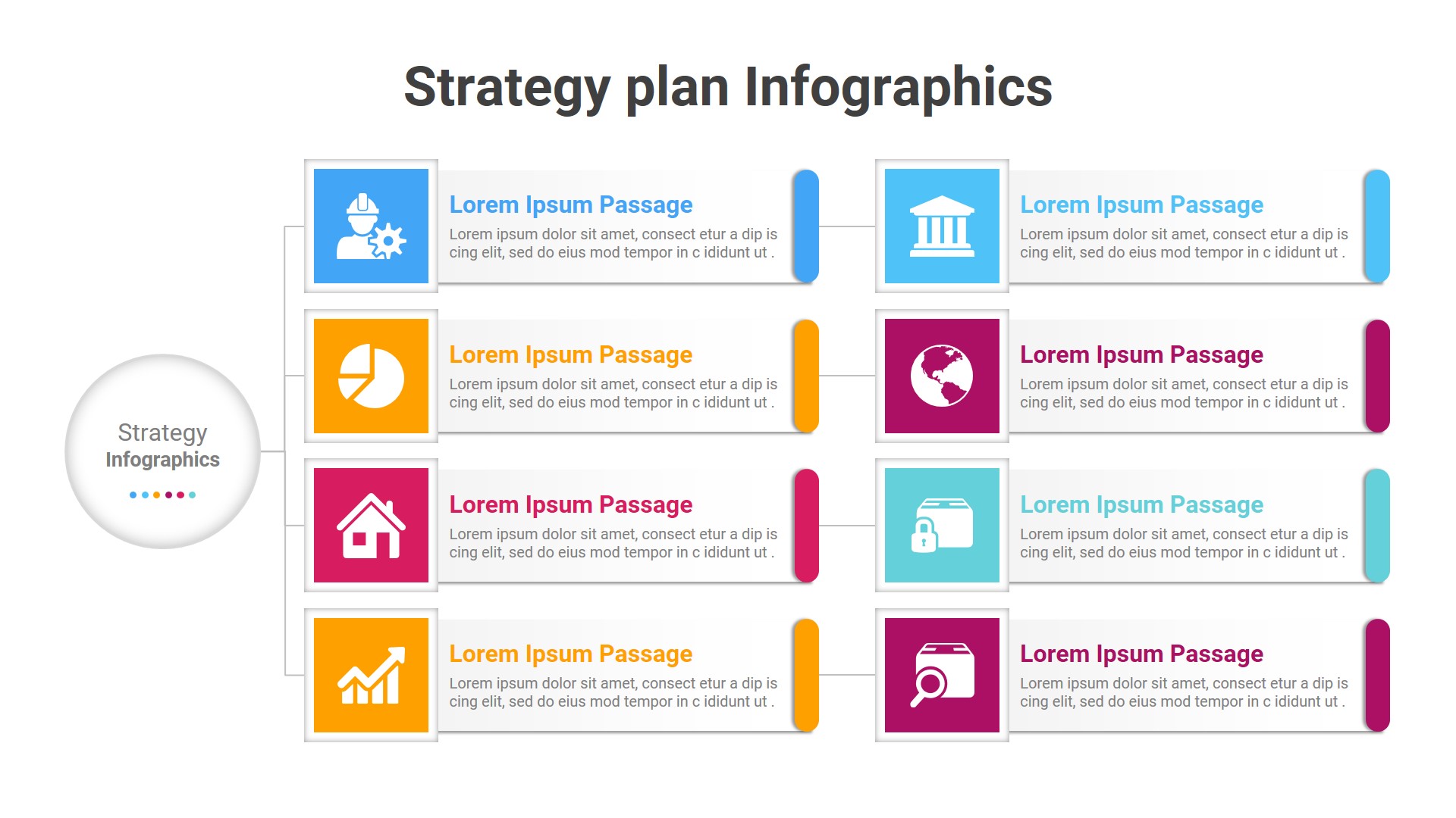 Strategy PowerPoint Infographics Template Diagram, Presentation Templates