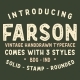 Farson - Vintage Typeface