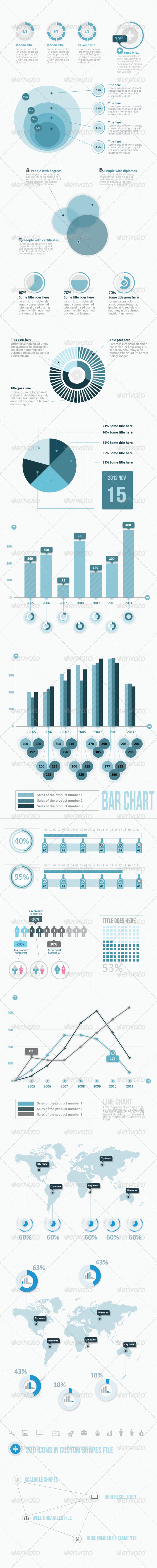 Infographic Elements Pack (BIg Pack) - Infographics