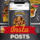 Fun Blackboard Food Menu Instagram Posts - VideoHive Item for Sale