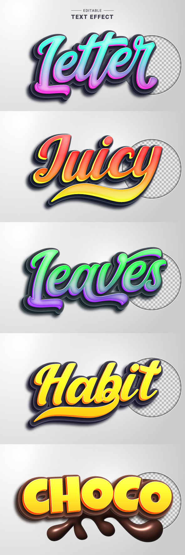 3D Lettering Text Effects
