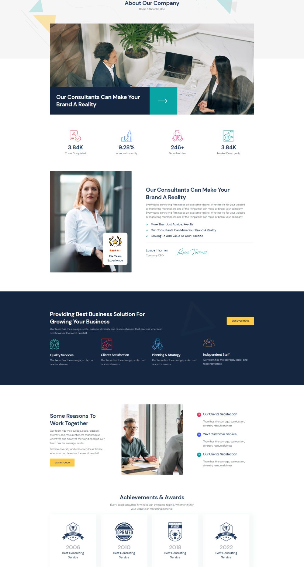 Consultic - Business Agency Elementor Template Kit by radiantthemes