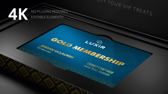 Membership Card Intro Ad Product Promo template preview