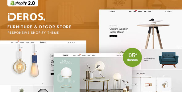 Deros – Furniture & Decor Responsive Shopify Theme