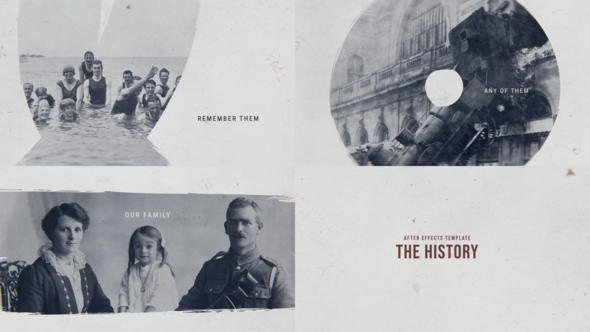 The History 4K Video Displays template preview
