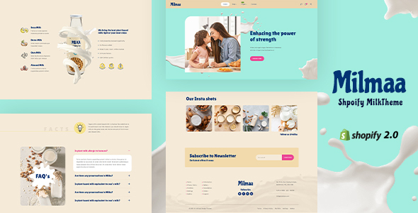 Milmaa – One Page Shopify Theme