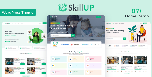 SkillUp - Online Education WordPress Theme