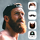Man Hairstyles Photo Editor Men Hair style Editor Boys Hair Tattoo Body Mustache Style changer