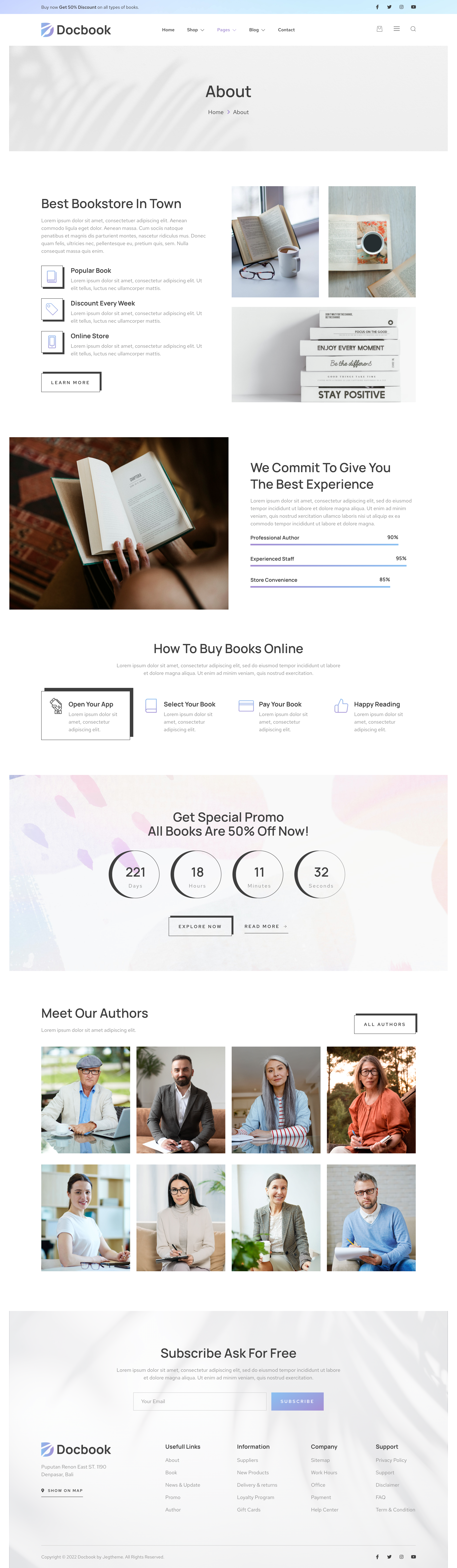 Docbook Online Bookstore WooCommerce Elementor Template Kit by