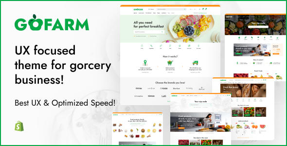Gofarm – Grocery Food Shopify Theme