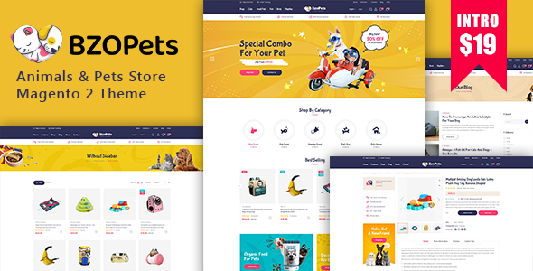 BzoPets – eCommerce Animals & Pets Store Magento 2 Theme