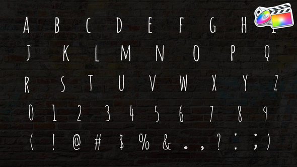 Hand-Drawn Scribble Alphabet | FCPX