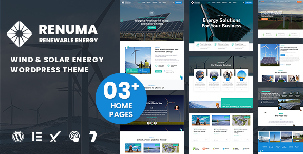 Renuma – Wind & Solar Energy WordPress Theme