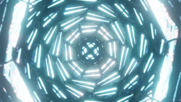 Vibrant modern futuristic kaleidoscope fractal motion graphics background