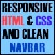 Responsive Navbar with HTML, CSS and Javascript