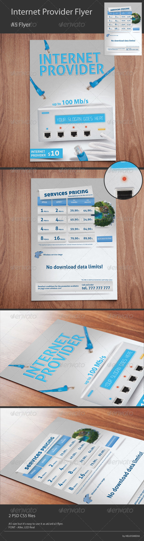 Wireless Internet Provider Flyer - Corporate Flyers