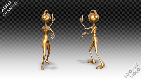 Gold Man and Woman - Dance Cheerful Pack alt
