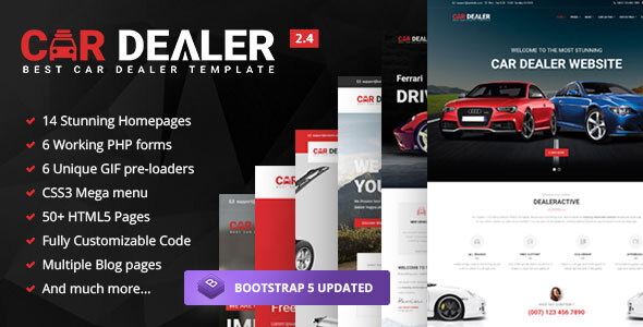Car Dealer - Automotive Responsive HTML5 Template