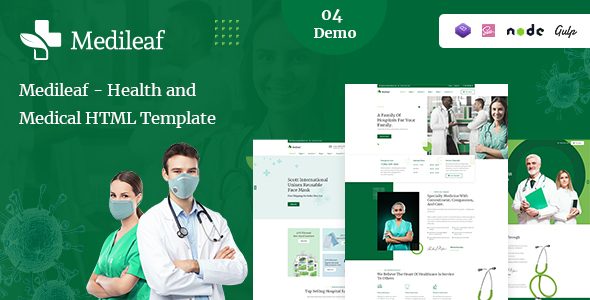 Medileaf - Health and Medical HTML Template