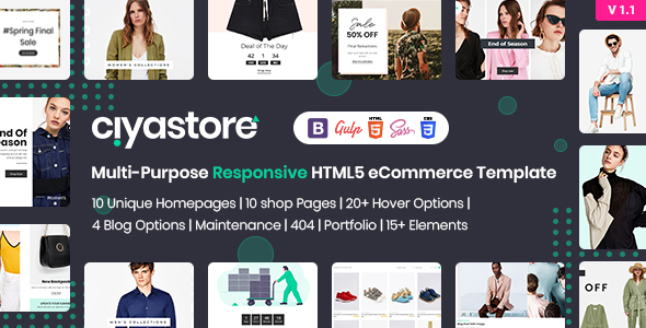 Excellent Ciyastore - Multi-Purpose Responsive HTML5 eCommerce Template