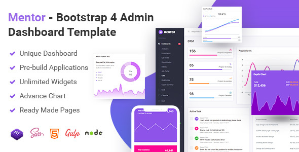 Great Mentor - Bootstrap 4 Admin Dashboard Template