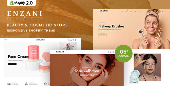 Enzani – Beauty & Cosmetics Responsive Shopify Theme