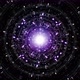 Purple Sci fi Light Particles Tunnel Loop 4K