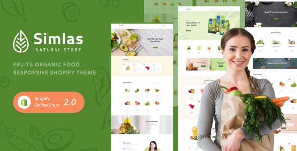 Simlas – Fruits Organic Food Responsive Shopify Theme