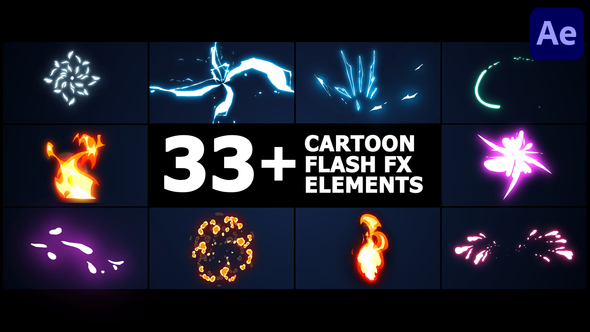 Cartoon Flash FX Elements Pack for After Effects