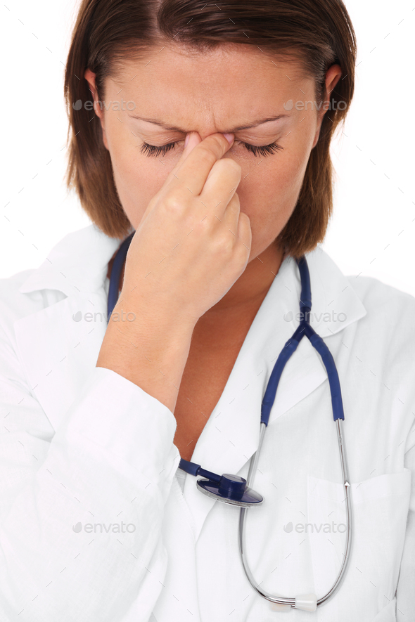 Unhappy doctor - Stock Photo - Images