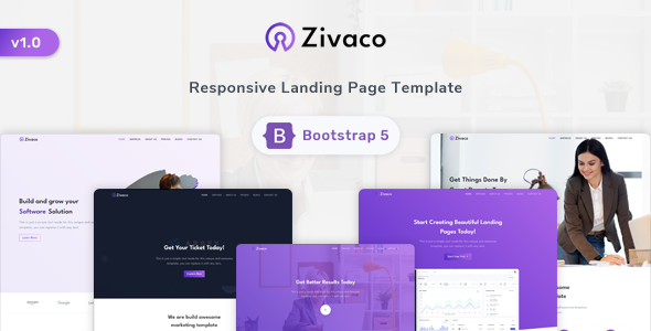 Zivaco – Responsive Landing Page Template
