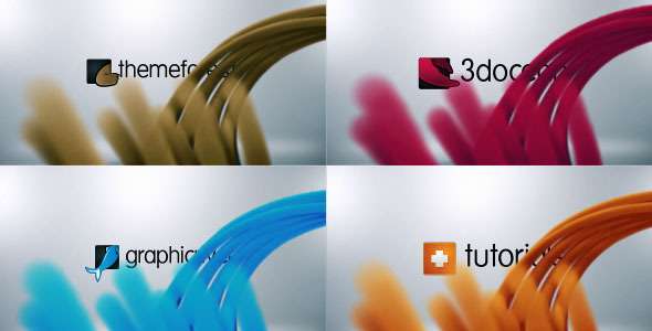 Particles Stripes Logo - VideoHive 3346609