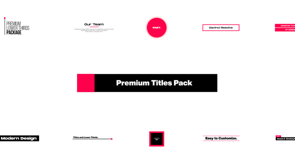 Premium Titles Pack for Davinci Resolve