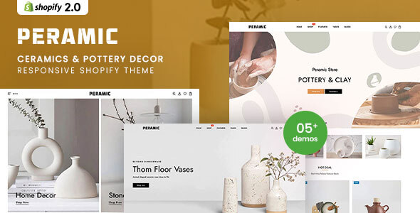 Peramic – Ceramics & Pottery Decor Responsive Shopify Theme