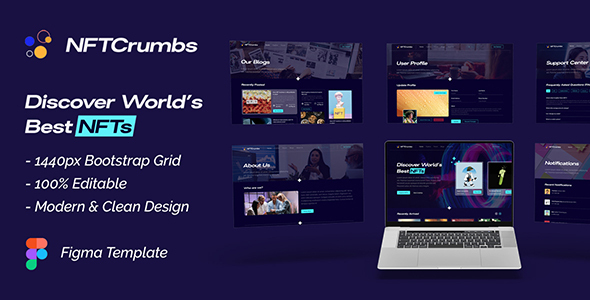 NFTCrumbs | Marketplace Figma Template