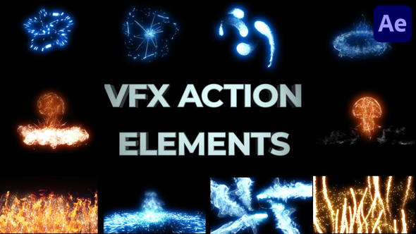 VFX Action Elements And Transitions for After Effects