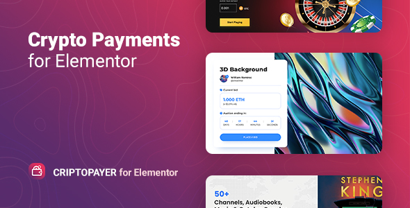 Criptopayer – Crypto Payment Button for Elementor