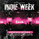 Indie Week Concert Flyer