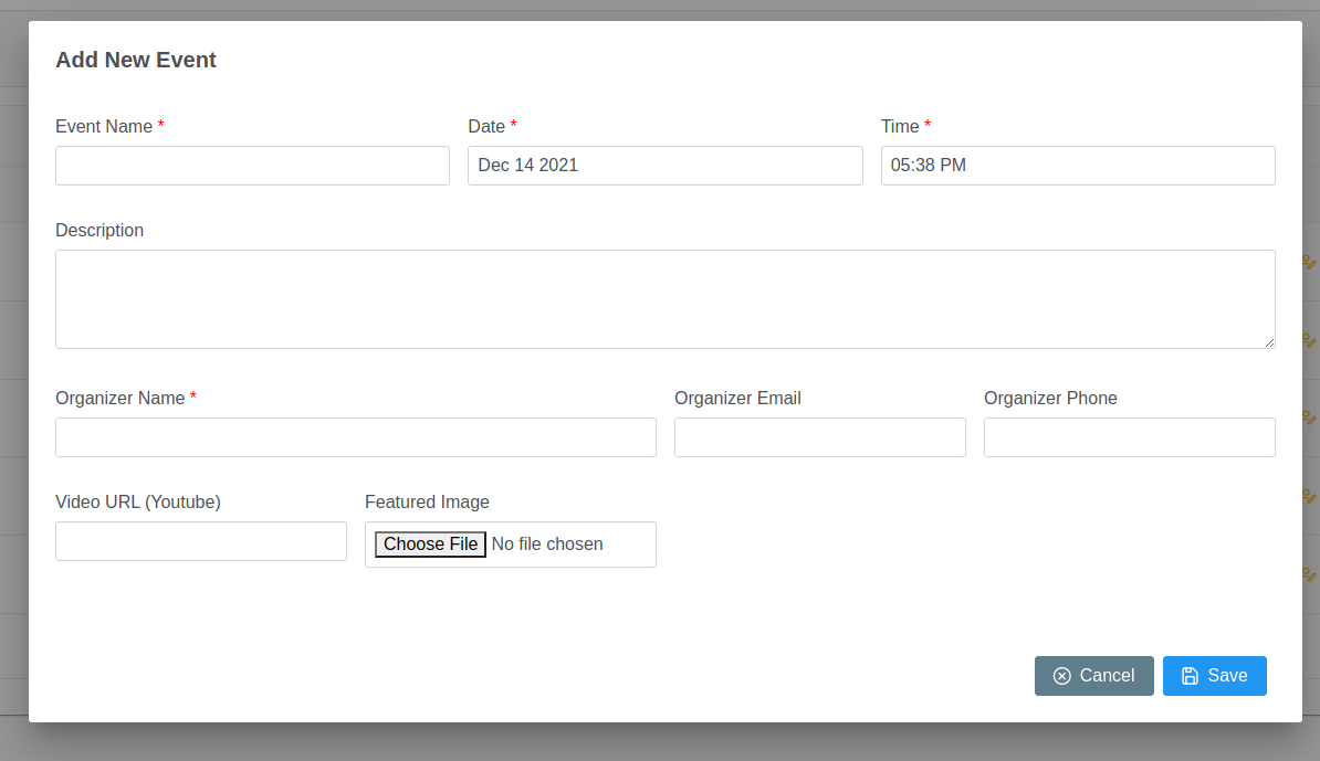 Event Management System by Spantiklab | CodeCanyon