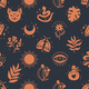 Seamless Pattern of Mystical and Astrology Objects