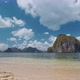 El Nido, Palawan, Philippines. Tropical Beach, Waves Rolling on Sandy Beach. Nature Scenery of - VideoHive Item for Sale