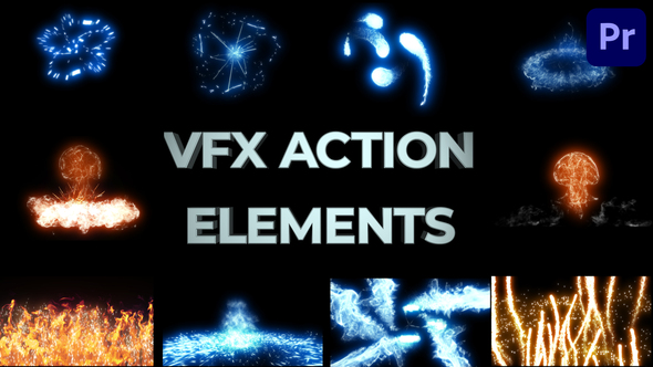 VFX Action Elements And Transitions for Premiere Pro
