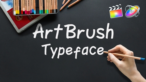 ArtBrush - Animated Typeface for Final Cut Pro X & Apple Motion