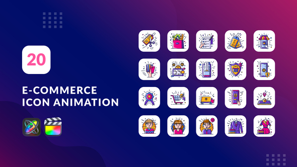 E-Commerce Animation Icons | Final Cut Pro & Apple Motion